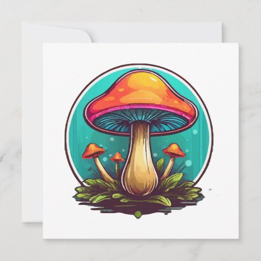 Kleurrijke Magische Paddenstoelen (Voorkant)