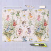 Kleurrijke Magische Schattigee Bloemenfeeën Gouden Tissuepapier (Craft)