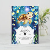 Kleurrijke magische schildpad verjaardag kaart (Staand voorkant)