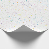 Kleurrijke Magische Sterrennacht Sky Pattern Cadeaupapier (Hoek)