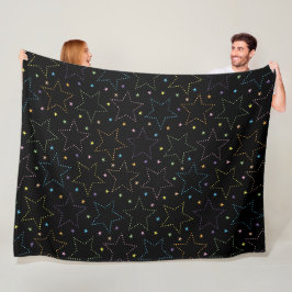 Kleurrijke Magische Sterrennacht Sky Pattern Fleece Deken