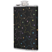Kleurrijke Magische Sterrennacht Sky Pattern Heupfles (Links)