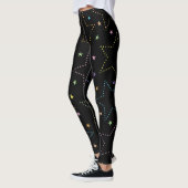 Kleurrijke Magische Sterrennacht Sky Pattern Leggings (Links)
