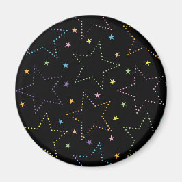 Kleurrijke Magische Sterrennacht Sky Pattern Magneet