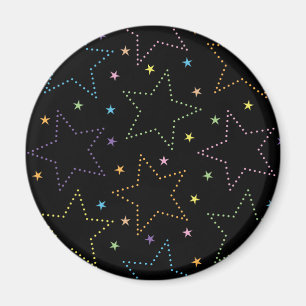Kleurrijke Magische Sterrennacht Sky Pattern Magneet