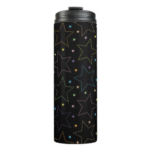 Kleurrijke Magische Sterrennacht Sky Pattern Thermosbeker