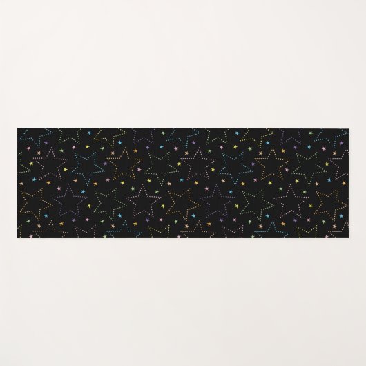Kleurrijke Magische Sterrennacht Sky Pattern Yogamat (Voorkant (horizontaal))