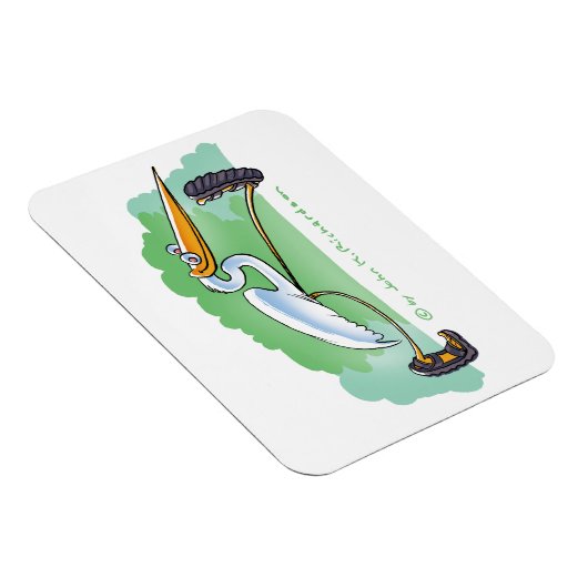 Kleurrijke magneet met cartoon tropical bird (Rechterzijde)