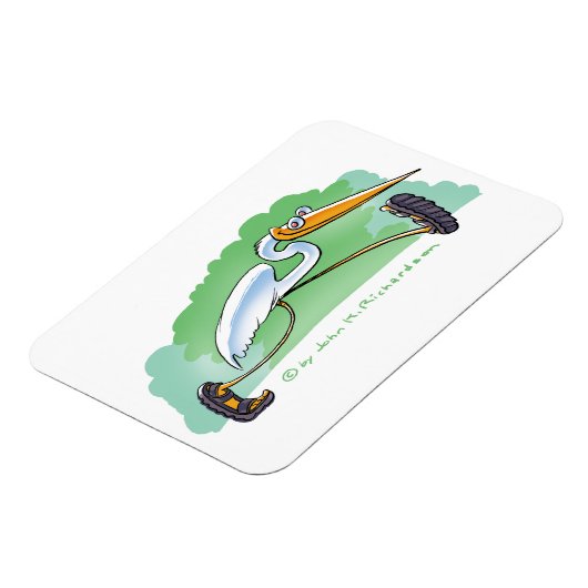 Kleurrijke magneet met cartoon tropical bird (Linkerzijde)