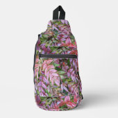 Kleurrijke Mahonia Plant bladeren bloemig Sling Bag (Voorkant)
