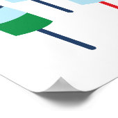 Kleurrijke Maine-kreeftboeien Poster (Hoek)