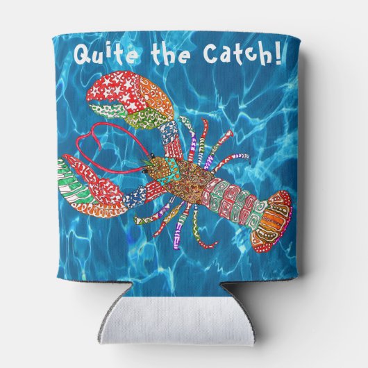 Kleurrijke Maine Red Lobster Koelbox Blikjeskoeler (Achterkant)