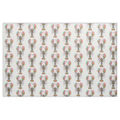 Kleurrijke Maine rode kreeft stof (Yard (91,4 cm))