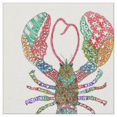 Kleurrijke Maine rode kreeft stof (Close Up)