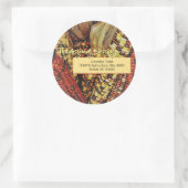 Kleurrijke Maïs/Thanksgiving/Envelopverbindingen Ronde Sticker (Tas)