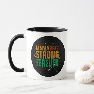 Kleurrijke Mama Beer Sterk Voor Altijd Mok