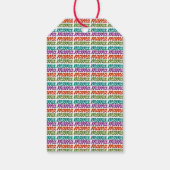 Kleurrijke Mama Gift Bag Cadeaulabel (Achterkant)