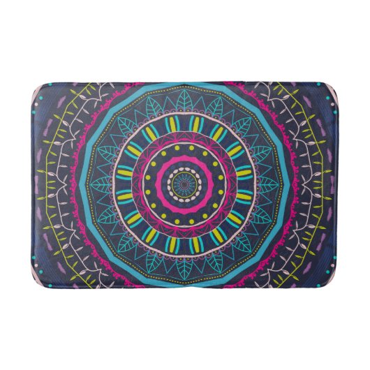 kleurrijke mandala badmat (Voorkant)