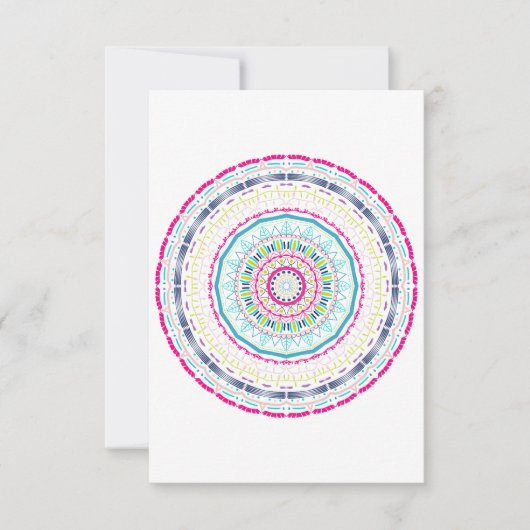 kleurrijke mandala bedankkaart (Voorkant)