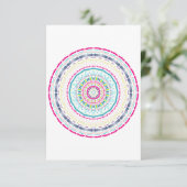 kleurrijke mandala bedankkaart (Staand voorkant)
