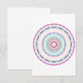 kleurrijke mandala bedankkaart (Voorkant / Achterkant)