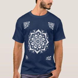 Kleurrijke Mandala Bloem - T-Shirt