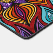 Kleurrijke Mandala Bloem Zen Bruin Leuk Cool Tripp Bureaumat (Hoek)