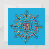 Kleurrijke Mandala Bruiloft Uitnodiging (Achterkant)