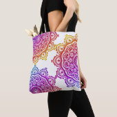 kleurrijke mandala-canvas tas (Dichtbij)