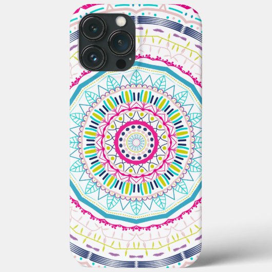 kleurrijke mandala Case-Mate iPhone case (Achterkant)