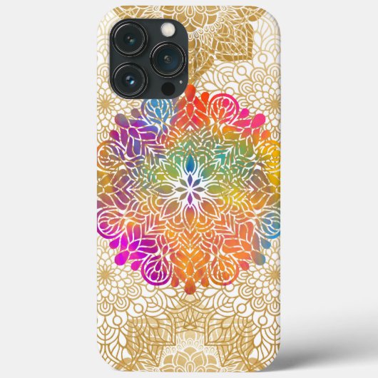 Kleurrijke Mandala Case-Mate iPhone Case (Achterkant)
