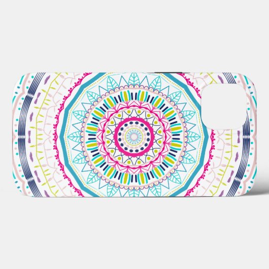 kleurrijke mandala Case-Mate iPhone case (Achterkant (horizontaal))