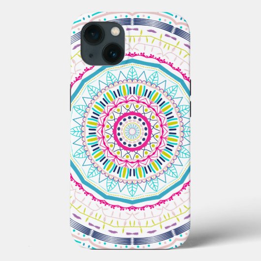 kleurrijke mandala Case-Mate iPhone case (Achterkant)