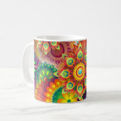Kleurrijke Mandala Coffee Mag Koffiemok (Voorkant links)