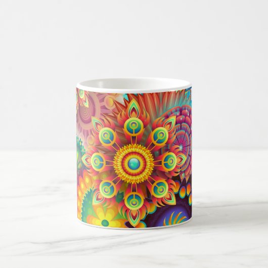 Kleurrijke Mandala Coffee Mag Koffiemok (Center)