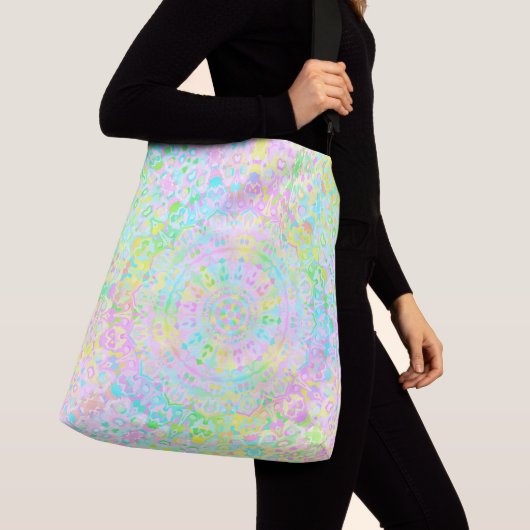 Kleurrijke Mandala Crossbody Tas (Dichtbij)