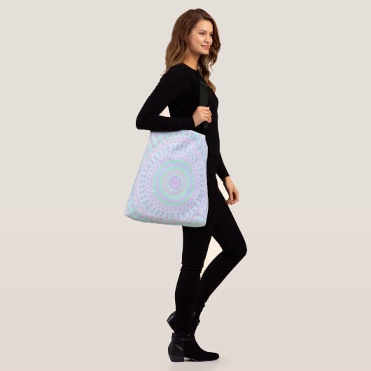 Kleurrijke Mandala Crossbody Tas (Op model)