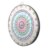 kleurrijke mandala dartbord (Voorkant Rechts)