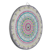 kleurrijke mandala dartbord (Voorkant Links)