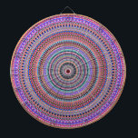 Kleurrijke mandala design dartbord<br><div class="desc">Kleurrijke mandala design</div>
