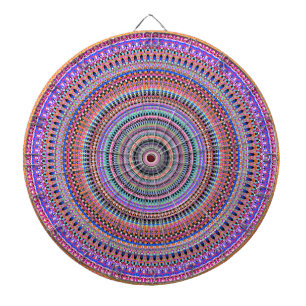 Kleurrijke mandala design dartbord