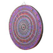 Kleurrijke mandala design dartbord (Voorkant Rechts)