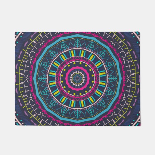 kleurrijke mandala deurmat (Voorkant)