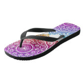 Kleurrijke Mandala Flip Flip Teenslippers (Schuin)