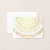 kleurrijke mandala folie kaarten (Voorkant met envelop)