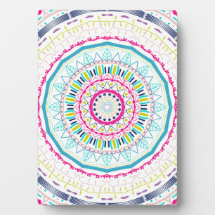 kleurrijke mandala fotoplaat