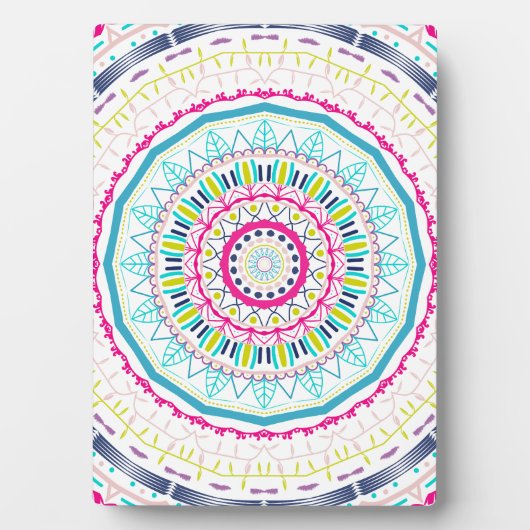 kleurrijke mandala fotoplaat (voorkant)