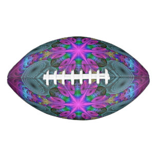 Kleurrijke Mandala Fraaie Fractale Kunst Kaleidosc American Football