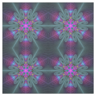 Kleurrijke Mandala Fraaie Fractale Kunst Kaleidosc Stof