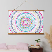 kleurrijke mandala hangend wandkleed (Slaapkamer)